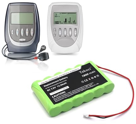 AUVTKALL Akku für Compex Mi Sport 500 mi-Sport 500 mi-Theta Pro Ports Tens Sport 2 3 3 Vascular Sport 300 Sport 400 Theta-Pro 018004913 032002690 7.2V 1800mAh