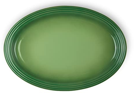 LE CREUSET - Aardewerk - Ovale serveerschaal - 46cm - Bamboo Groen