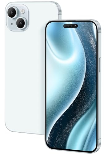 FufoneUS Affichage Faux Jouets téléphone téléphone Portable modèle métallique réplique Non Fonctionnement 1:1 téléphone pour téléphone 15 Faux Jouet Mobile (pour 15 Bleu Écran Couleur)