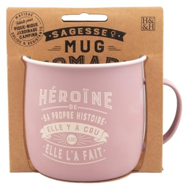 MUG NOMADE - Mug à thé et café personnalisé Héroïne - cadeau pour Femme