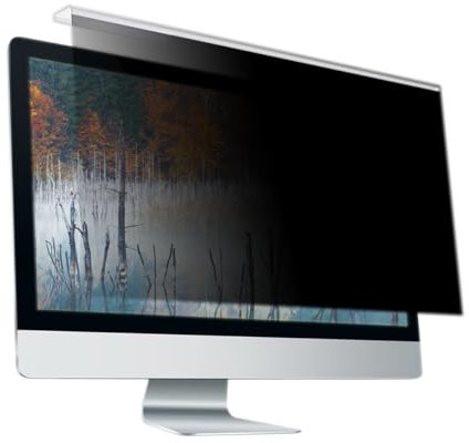 JQZWXX Filtro Colgante Anti Luz Azul para Monitor de 27 Pulgadas, Tipo Anti Arañazos Fácil Instalación Escudo para Ordenador de Sobremesa, Protección de Privacidad para el Trabajo Diario,659x396mm