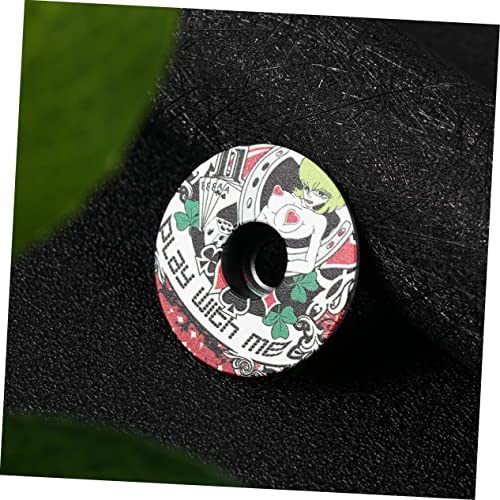 Sosoport 1Stk Fahrradgabel Headset Abdeckung Aluminiumlegierung Fahrrad Headset Siehe Fahrradzubehör Headset-Kappe Uhr rote Kopfhörer Heimtrainer Fahrrad Fahrrad-Headset-Hut Seil