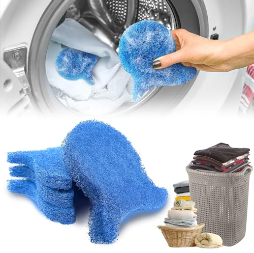 iaredon Tierhaarentfernerbälle für Wäsche, 4 Stück, Hundehaarfänger, Wäsche für Trockner, wiederverwendbar, Fellhaarfänger, Waschmaschine, Anti-Wicklung, Tierhaar-Fusselfänger, Haustier