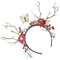 WOONEKY Weihnachts-stirnband Aus Rentiergeweih Für Damen Leichtes Stirnband Aus Hirschgeweih Für Partys