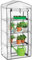 Harbour Housewares 1x Blanc 3ft x 6ft Plastique 4 Étage Mini Serre - Petit Extérieur Jardin Usine Vert Grandir Maison Polytunnel avec étagères