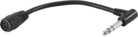 JDigJid CAVO MIDI, 5 Pin Din a 6,35 Mm (1/4 Pollici) Cavo Di Estensione Audio SteReo TRS Maschio