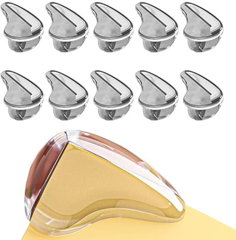 Radisoph Eckenschutz Baby, 10 Stück Kantenschutz Baby Silikon Selbstklebend Kantenschutz Wassertropfen Formen Transparent Tischkantenschutz für Verschiedene Möbel