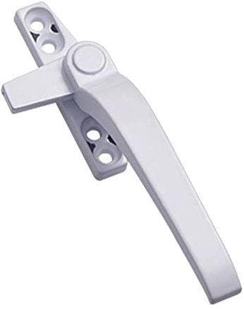 WasiQghs Fenstergriff, Aluminiumlegierung, langer Hebel, Fensterflügel-Verriegelungsgriff, Hardware-Ersatzteile, Weiß rechts, 113 x 73 x 23 mm