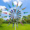 Metall-Windmühle, Einzigartige und magische Metall Windmühle, Windspiel Magische Windmühle, 3D Windspinner Spinner Skulpturen Windfänger, Rasen Wind Spinners für Outdoor Wind Catcher Yard