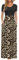 AUSELILY Maxi Dress for Women - Summer Casual Long Dresses for Ladies with Pockets M Black Leopard