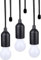 Northpoint RGB LED Ziehlampe mit Fernbedienung, Timer & Batterie – Farbwechsel, 0,5W, 3x1,5V AA 3er-Set schwarz
