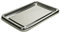 Monouso | 5 Bandejas Rectangulares de Plástico, 46x30cm, Color Plata, Bandejas Reutilizables, Platos para Aperitivos, Catering o Eventos, Restaurante y Hostelería