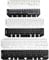 XURJUMI 6 Stück Lineal Lesezeichen, Seitenmarker Ruler PVC Notebook Binder Lineal für A5/A6/A7 Format 6-Loch Binder Notizbuch Tagebuch Organizer (Schwarz + Klar)