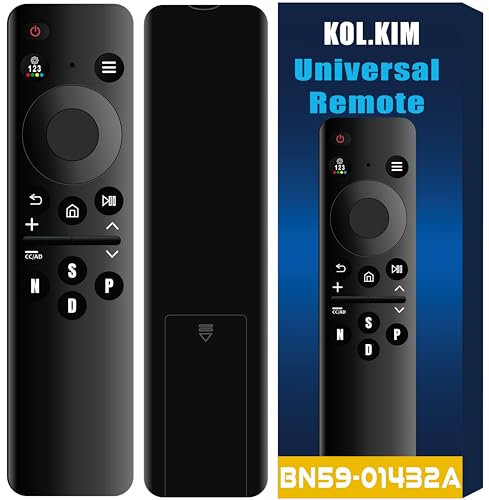 BN59-01432A Battery Operated Universal Smart TV Remote Control Compatible for Samsung TV Remote NO Solar Cell Neo QLED 8K The Frame Crystal UHD CU8000 DU8000 M70B Q60C Q60D QN90C LS03C LS03D Remote