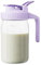 Glass Milk Jug, 32oz Leakproof Glass Jug with Lid & V-Shaped Pour Spout, Dishwasher Safe Breast Milk Storage Bottle for Home