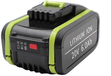 ZahoTse Batteria di ricambio da 20 V per Worx (solo batteria), accessorio per utensili elettrici senza fili per Worx, WA3551 / WG169 / WA3516 / WX372 agli ioni di litio (3000 mAh, 1 confezione)