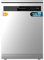 Cecotec Lavavajillas Libre Instalación 60cm Bolero Aguazero 6110 Inox. 1850W, 13 Cubiertos y 6 Programas, Función Media Carga, Programa 3 en 1, Delay Start, Dry+, FullTouch y ChildLock, Inox