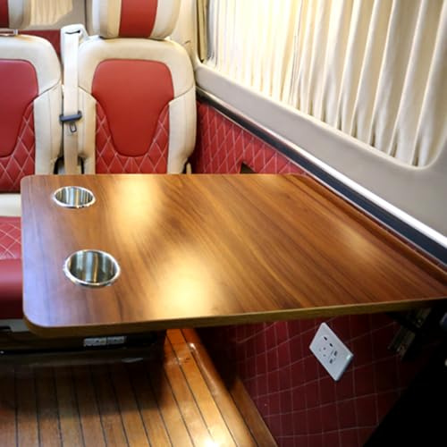 ZHAOBEIK Table Camping Car, Table Pliante Murale avec 2 Emplacements pour Gobelets, Légère et Peu Encombrante
