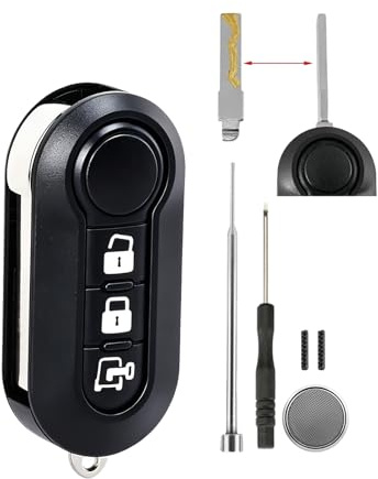 Key Fob Case for Peugeot Boxer Citroen Relay Fiat Ducato Iveco Daily | With CR2032 Battery& DIY Pin Removal Tool,Easy to install, with user-replaceable Key housing and blades.