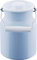 Riess, 0506-006, Milchkanne mit Deckel 1.50 L, CLASSIC - BUNT/PASTELL, Farbe Pastell-Blau, Durchmesser 13 cm, Höhe 19.2 cm, Inhalt 1.5 Liter, Emaille
