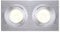 SLV New Tria Ii GU10 Downlight, Rechteckig, Alu Brushed Maximal 2x 50 W, Inklusiv Clipfedern 111362