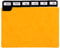 Exacompta 13752E Trennblätter Colorspan 24 teilig DIN A6 150x105mm quer mit schwarzen Metalltaben Register gelb