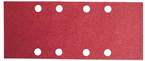 Bosch Accessories 2609256A96 Feuilles abrasives pour Ponceuses vibrantes 93 x 230 Nombre de trous 8 Grain 80 Lot de 10 feuilles