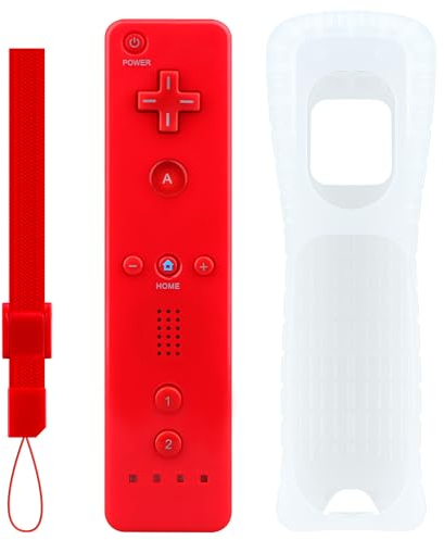 OSTENT Sensore di Movimento Controller Remoto Senza fili Bluetooth per Nintendo Wii/Wii U Console Game Colore Rosso