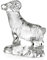 Baccarat Zodiac Ram, transparent