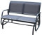 Charles Bentley Steel 2 Seater Rocking Bench - Grey