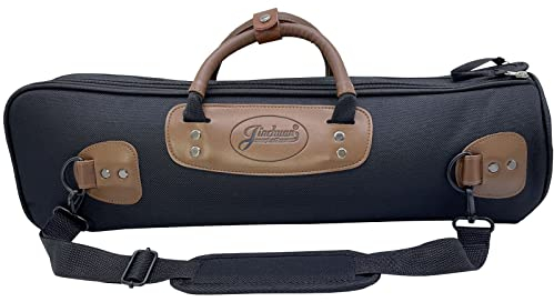 Xinlinke Professionelle Trompeten-Gigbag 1200D wasserabweisendes Oxford-Tuch, weiche Tragetasche, 15 mm Schaumstoff-Baumwolle, gepolstert mit verstellbarem Schultergurt
