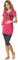 Bellivalini Pyjama Grossesse Ensemble Haut et Leggings Allaitement Maternité Femme BLV50-126 (Rose Cœurs/Graphite, XL)