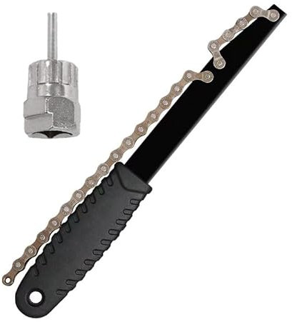 Wolike Bike Cycle Maintenance Repair Tool Chain Whip Tool Cassette Removal Tool(Black)
