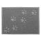 Opul Square PVC Placemat Waterproof Dog Cat Food Mat Non Slip Dog Puppy Pet Cat Dish Bowl Food Water Mat Wipe Clean FDA Grade (GREY)