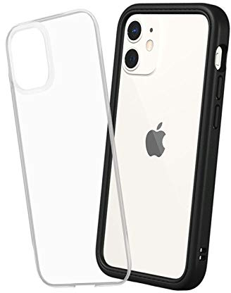 RhinoShield Modulares Case kompatibel mit [iPhone 12 mini] | Mod NX - Anpassbare & stoßdämpfende Schutzhülle im schlanken Design - 3.5 Meter Fallschutz - Schwarz