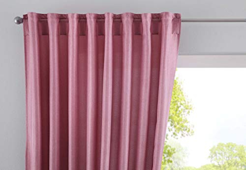Vorhang Verdeckte Schlaufen Cationic »JENA« HxB 250x140 cm Altrosa Blickdicht Leinen Optik Gardine Meliert Gardinenband mit Raffhalter, 2019037