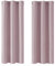 Deconovo Blickdicht Gardinen mit Ösen für Schlafzimmer Thermogardinen Vorhang Blickdicht Kälteschutz Thermogardine Hitzeschutz Dicke Thermovorhang, 138x107cm(HöhexBreite), Hellpink, 2er Set