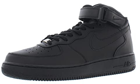NIKE Air Force 1 Mid '07, Sneaker Uomo, Black/Black, 42 EU