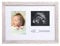 Pearhead Bracelet ID Photo & Sonogram Frame, Baby Ultrasound Photo Frame, Rustic