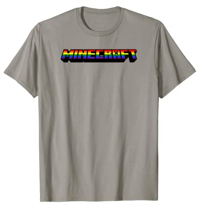 Minecraft Rainbow Logo T-Shirt