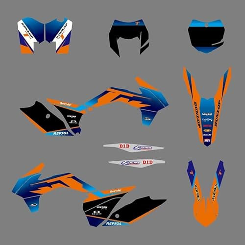 MXP Graphis Motociclo Motociclo Decalcomanie Kit Adesivi per KTM 125 150 250 300 350 450 500 525 EXC XCW XCF-W 2014 2015 2016 Free Custom Number (1230)