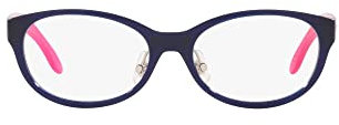Oakley Oy8024d Damen Brillenrahmen für verschreibungspflichtige Brillen, rund, Poliertes Eisblau/Demo-Linse, 48 mm