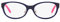 Oakley Oy8024d Damen Brillenrahmen für verschreibungspflichtige Brillen, rund, Poliertes Eisblau/Demo-Linse, 48 mm