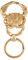 COPPERTIST.WU Krabben Schlüsselanhänger mit Snap-Feder-Ringen, Messing-Schnellverschluss-Clip und Schlüsselring.