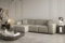 Kaiser Möbel, Sofa PULA, Designer L-Form Sofa, Modern Design Couch, Polsterecke, Freistehend, Opera Velvet, 266 cm (Perle Links)