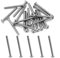 Cjueiom 20 Pack 20 Pack M4 x 40mm 304 Stainless Steel Cabinet Screws, Phillips Pan Head with Washer for Smooth Installation, Fits Drawer Handles, Cupboard Knobs, Door Pulls, Rust Resistant, Durable