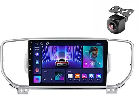 Android 12 Autoradio per KIA Sportage 4 KX5 2016 2017 2018 2 DIN Stereo Car Tablet Pollici Schermo MP5 Lettore Multimediale Receiver Navigazione GPS con SWC FM AM 4G Car-play (M150S 4core 2+32G)