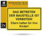 Hinweisschild Das Betreten der Baustelle ist verboten, 2 Stück, 30 x 20 cm, 1 mm starkes PVC Schild mit Bohrlöchern, Schilder für Baustelle für Bauzaun, Eltern haften für ihre Kinder Verbotsschild