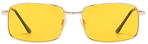 Chaies Auto-Nachtsichtbrille,Blendfreie polarisierte Damen-Sonnenbrille - Polarisierte Mode Metallrahmen UV-Schutz Tag Nacht Brille Brillen für Männer Frauen Angeln Fahren Reisen