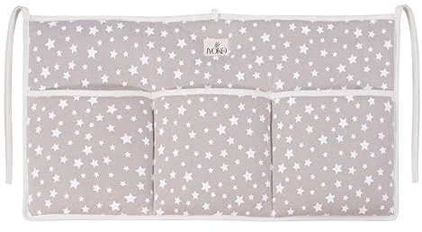 JYOKO KIDS Aufbewahrungstasche für Kinderbetten, zum Aufhängen, Baumwolle, gepolstert (Sweet Star)